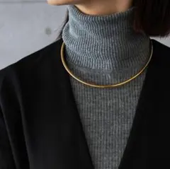 新品 ネックレス チョーカー サージカルステンレス ネックカフ 大人気 ゴールド