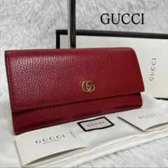 GUCCI 長財布 ピンク エナメル GG柄 - メルカリ