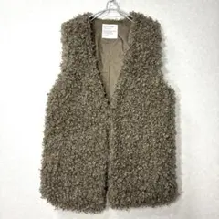 BAYFLOW ブラウンノーカラーベスト ジレ