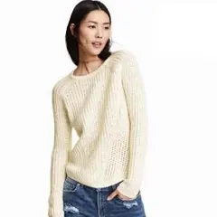 H&M リブニットセーター