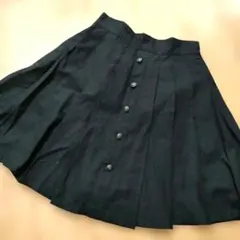 黒のプリーツスカート M　アクシーズ
