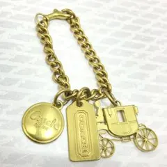 美品　COACH コーチ バッグチャーム　キーホルダー ホース&キャリッジ