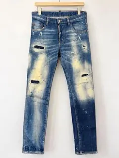 DSQUARED2ディースクエアード SKINNY JEAN ペイントデニム44