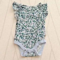 baby GAP青花柄フリルロンパース 3-6ヶ月