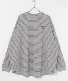 SEESEE SUPER BIG ROUND BORDER LS GRAYグレーのサムネイル