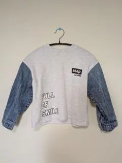 m*.様 アナップ 長袖トップス　デニム袖　110センチ