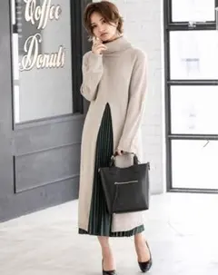 美品★fifth フロントジップポケットハンドバッグ 黒