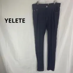YELETE◇ストレッチ　スキニーデニム　濃紺【M〜L】 伸縮性　スリムフィット