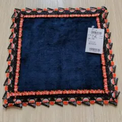 近沢レースハンカチ　ユナイテッドアローズ別注　あつあつ　ネイビー　ラーメン