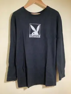 プレイボーイ Tシャツ 長袖 ロンT PLAYBOY 刺繍 カットソー