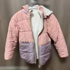 BREEZEリバーシブル中綿アウターピンク・紫 130cm