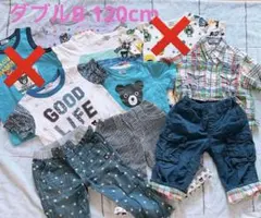 ミキハウス　ダブルB 120cm まとめ売り　半袖　Tシャツ　ハーフパンツ