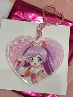 真中らぁら ハート型アクリルキーホルダー 映画アイカツプリパラ ポップコーン特典