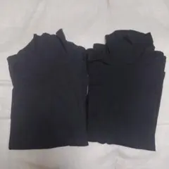 ユニクロ　ヒートテック　タートルネック ブラック　L　2枚セット