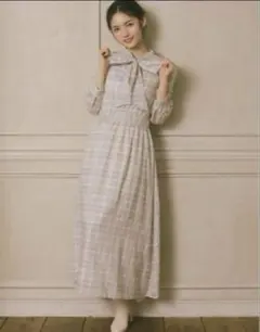 アンミール　チェックワンピース