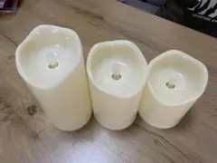 フェイクキャンドル 3個セット　LEDライト