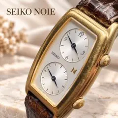SEIKO ノイエ デュアルタイム 腕時計 ゴールド レクタンギュラー