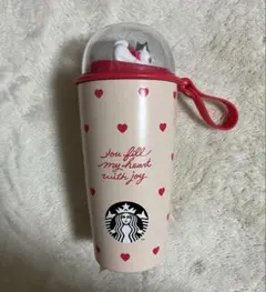 Starbucks スタバ　ハート柄タンブラー　バレンタイン　猫　2026