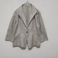 MICHEL KLEIN テーラードジャケット【40】ベージュ コットン