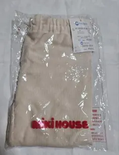 MIKI HOUSE 花刺繍 ベージュパンツ 90サイズ