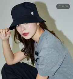 マリークワト MARY QUANT × PUBLUX バケットハット ブラック