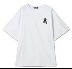 マリークワント ヘビーコットンMQロゴビッグ Tシャツ ホワイト