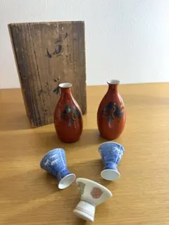 朝日窯　酒器セット 陶器製 2本の徳利と6つの杯 朝日窯 酒器セット 陶器製 2本の徳利と6つの杯 - メルカリ