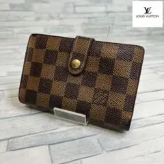 極美品　60 ルイヴィトン 二つ折り財布　がま口　ダミエ　ur8