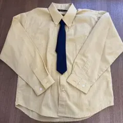 NEW ROYAL チェック柄シャツ 120 ネクタイ付き