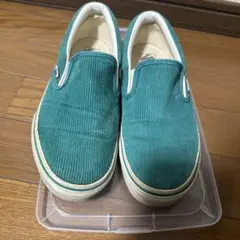 VANS コーデュロイスリッポン グリーン