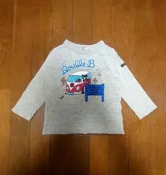 MIKI house　DOUBLE.B　カットソー　90cm　グレー