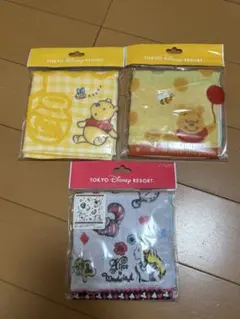 東京ディズニーリゾート ミニタオル 3枚セット プーさん＆アリス