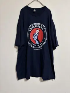 VOTERIDERS プリントTシャツ ネイビー　2XL GILDAN