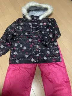 子供用スキーウェア 雪の結晶柄