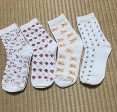 22-24cm 4Pソックス 靴下