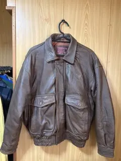 Creation Cube 短丈 レザージャケット　MA-1 90s