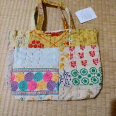 刺繍 パッチワーク バッグ