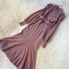 【完売品】RESEXXY リゼクシー モノグラムマーメイドワンピース モカ