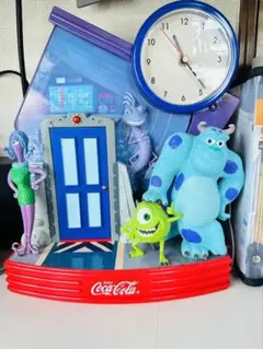 【ジャンク品】モンスターズインク　からくり時計 コカ・コーラ