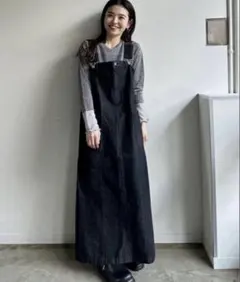 しまむら デニムジャンパースカート ぷーさんAimeine laubeblanc