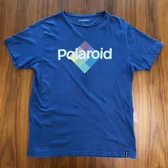 Polaroid ポラロイド ロゴTシャツ プリントT ネイビー Lサイズ