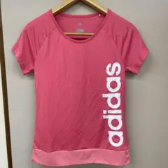 キッズ160㎝　adidas CLIMALITE ピンク トップス