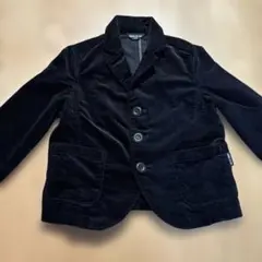 COMME CA ISM 黒 ベロアジャケット