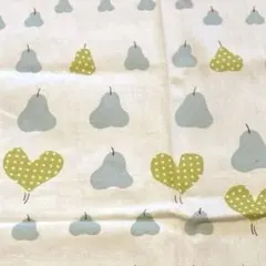 生地 はぎれ 洋梨 ハート柄 ハンドメイド オックス 綿