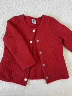 PETIT BATEAU 赤 カーディガン 24m