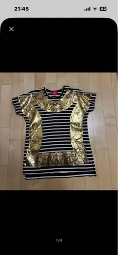 ヴィヴィアンウエストウッド　レッドレーベル　額縁プリント　ボーダー Tシャツのサムネイル