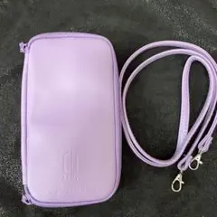 BTS.ARMYロゴ付きラベンダーポーチ