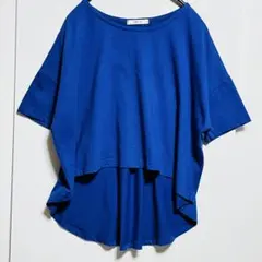 muzzy オーバーサイズ 半袖Tシャツ ブルーM