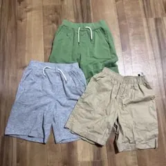 ⭐︎140cm⭐︎ used GU ハーフパンツ 3本セット