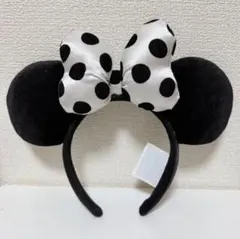 カリフォルニアディズニー ミニーマウス カチューシャ 白黒 ドット ディズニー ミニー カチューシャ ドット - メルカリ